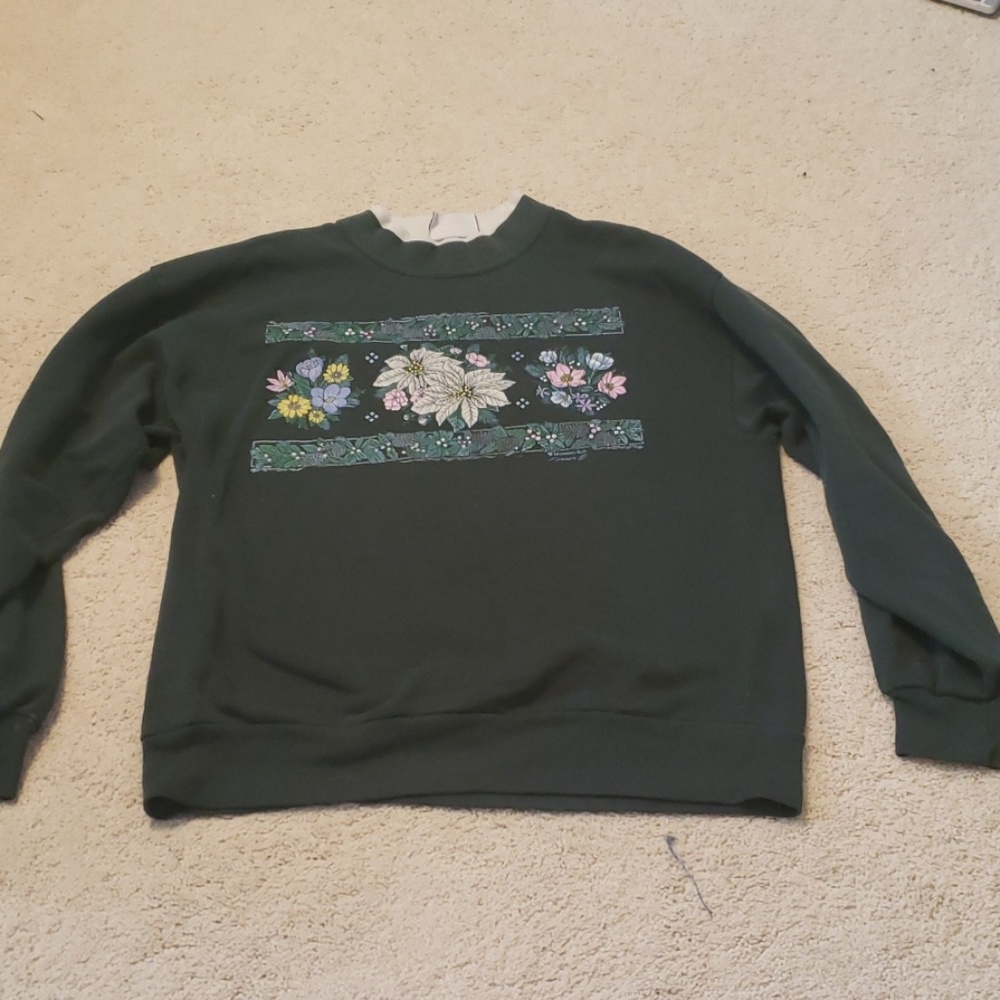 Thrifted Forest Green Sweater